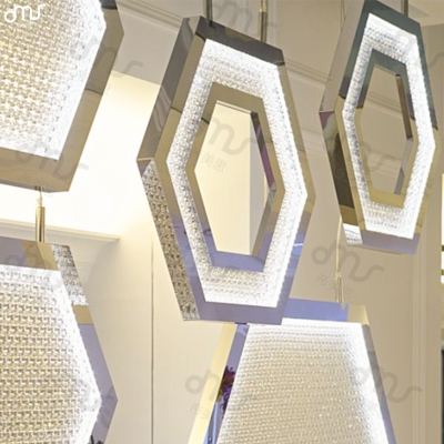 帝美斯酒店大堂售樓處KTV會所宴會廳頂級豪宅沙盤區大型工程吊燈
