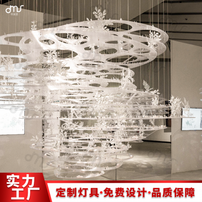 帝美斯新款花型吊燈創意輕奢藝術樣板房餐廳售樓處大型吊燈沙盤燈