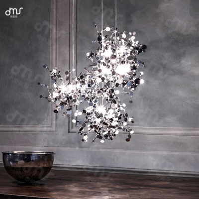 北歐后現代藝術不銹鋼樹枝型吊燈服裝店咖啡廳樣板房客廳餐廳吊燈