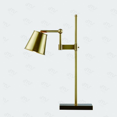 美式設計師現代簡約創意客廳書房臥室床頭燈個性黃銅金屬書桌臺燈