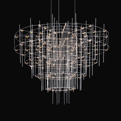 后現代不銹鋼吊燈