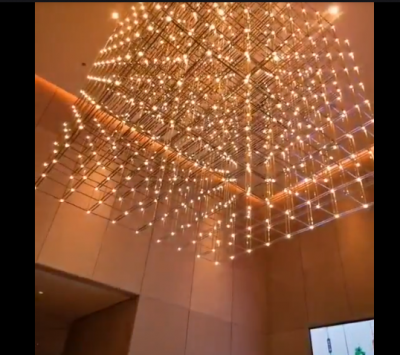 光立方2.0工廠成品實沙盤吊燈售樓處吊燈酒店大堂吊燈