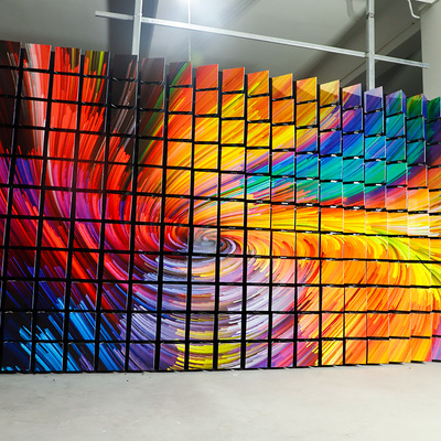 機(jī)械矩陣動(dòng)態(tài)翻轉(zhuǎn)屏